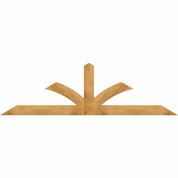 Ekena Millwork Richland Timber Gable Bracket, Western Red Cedar, 108"W x 31 1/2"H x 2"D x 6"F, 7/12 Pitch GBW108X31X0206RIC00RWR - main